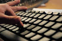 Typing the content...